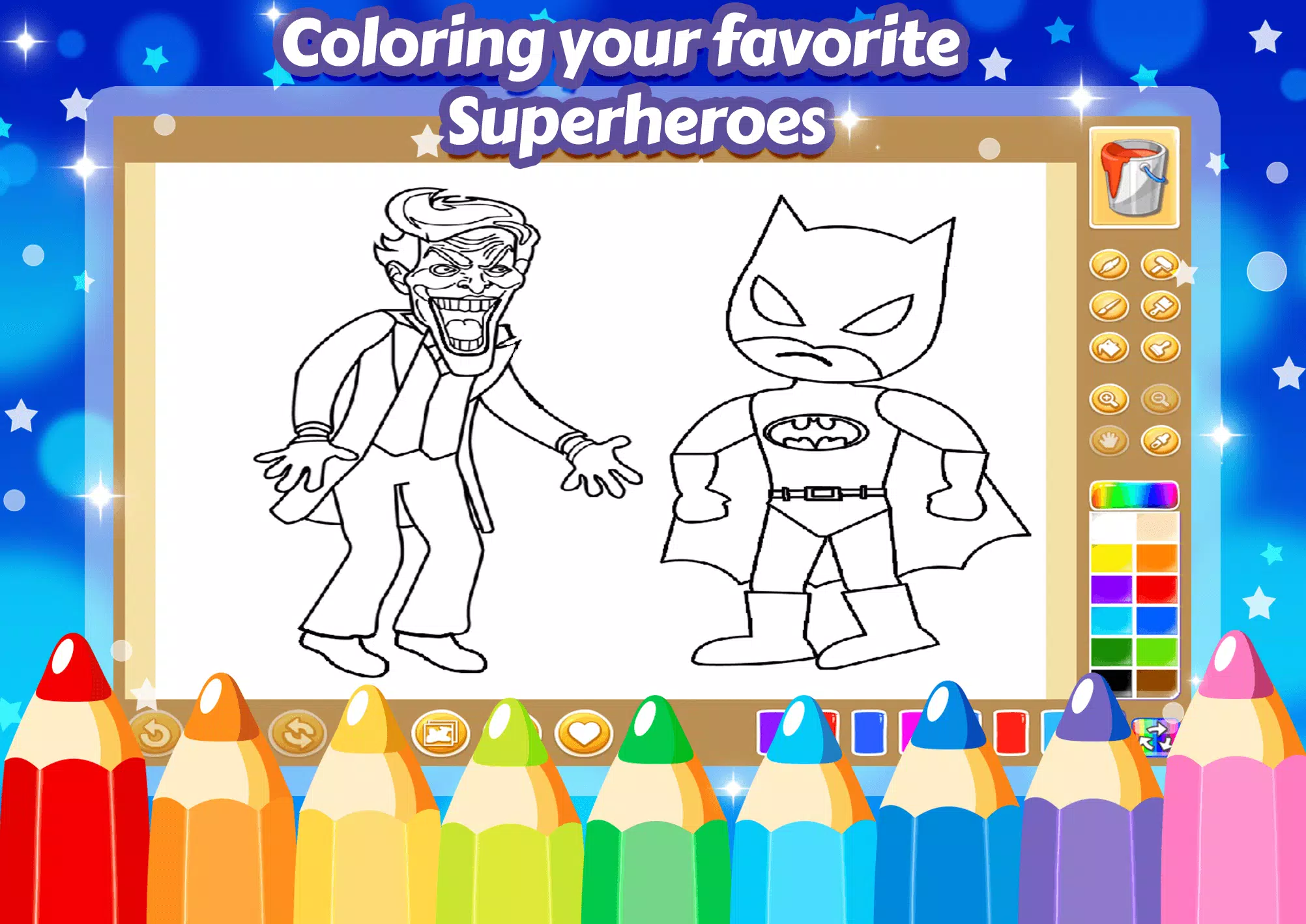 Download do APK de Super Heroi Desenhos - Jogos Para Colorir