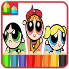 Coloring For Powerpuff-Girls أيقونة