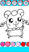 Hamsterr Coloring Pages Affiche