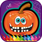 Halloween cahier de coloriage icône