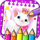 Kitty Cat Coloring Book - Coloring Cat kitty free. icône