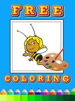 Coloring book maya the bee скриншот 1