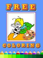 Coloring book maya bee party स्क्रीनशॉट 2