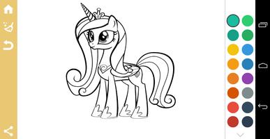 Coloring Book of Little Pony Affiche