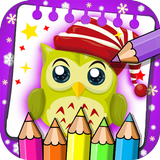 Owl Coloring Book - Coloring Owls Pages Mandala. icône