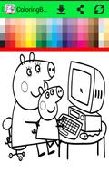 ColoringBook: pig pippa paint Fans screenshot 2