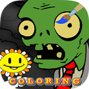 Coloring book zombies vs plant-APK