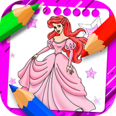  Herunterladen  Princess coloring book - Coloring Book 2018 