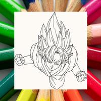 Dragon Coloring Book for Super Saiyan Z स्क्रीनशॉट 1