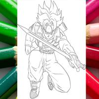Dragon Coloring Book for Super Saiyan Z 截图 2