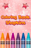 Coloring Book for Shopkins Poster