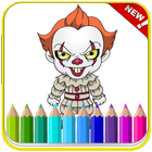 How To Color Pennywise Coloring Game For Adult icône
