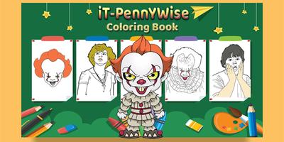 How To Color Pennywise Coloring Game For Adult Affiche