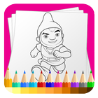 Coloring For Gnome Garden Fans-icoon