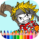 Coloring Ninja Anime Naruto icône