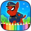 ”Spider Patrol Superhero Coloring Pages