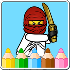 Coloring Book Game for Ninjego icône
