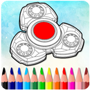 Fidget spinner coloring pages for kids (New) APK