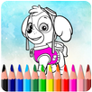 How To Color Paw Patrol ( free coloring for kids) APK
