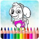 How To Color Paw Patrol ( free coloring for kids) APK