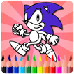 How To Color sonic the hedgehog (game for kids)