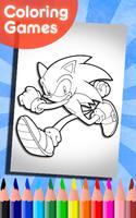 How To Color sonic the hedgehog (game for kids) poster