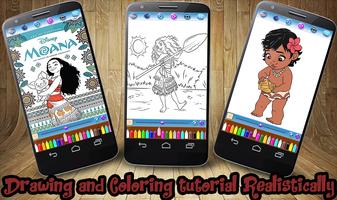 Coloring Book Moana تصوير الشاشة 1