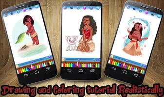 Coloring Book Moana تصوير الشاشة 3