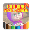 Coloring Masha and The Bear Offline APK