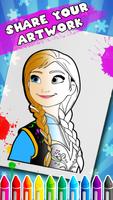 Elsa Frozen :  Disney Princesse Coloring Book スクリーンショット 2