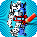 Coloring Book For Transformers-icoon