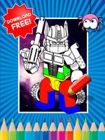 Coloring Book For Transformers Cartaz