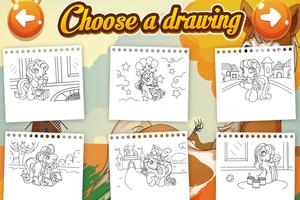 Horse Coloring Pages - Coloring Picture of Animals capture d'écran 1