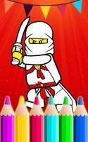 Coloring Book Game For ninjago Affiche