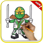 How To Color Lego Ninja Coloring game for adult আইকন