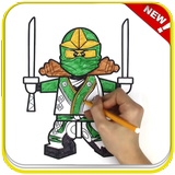 How To Color Lego Ninja Coloring game for adult icône