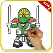 How To Color Lego Ninja Coloring game for adult