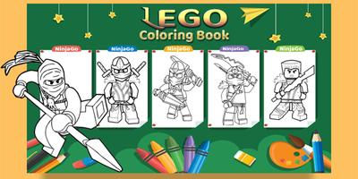 How To Color Lego Ninja Coloring game for adult পোস্টার