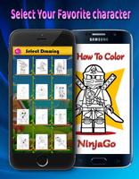 How To Color Lego Ninja Coloring game for adult captura de pantalla 1