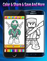 How To Color Lego Ninja Coloring game for adult captura de pantalla 2