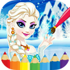 Coloring magic princess queen Book for kids free APK
