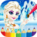 Coloring magic princess queen Book for kids free APK