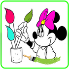 How To Color Minnie Mouse Coloring Game For Adult icône