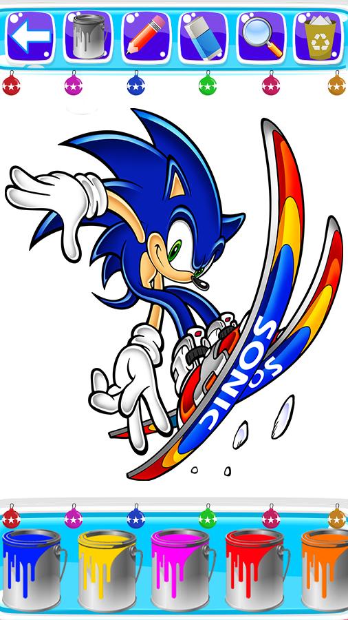 Sonic Coloring Pages App - mrenlightenment