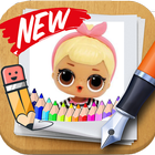 Surprise dolls app coloring page by fans आइकन