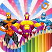 Super Hero Coloring Book