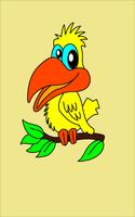 Coloring Pages Birds-Kid Games Affiche