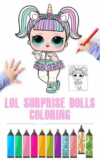 Desenho de Boneca L.O.L. Unicorn para colorir