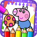 coloring pepp pig game APK