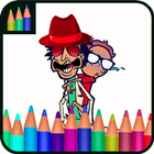 Coloring Pictures-Morty And Rick Coloring Sheets أيقونة